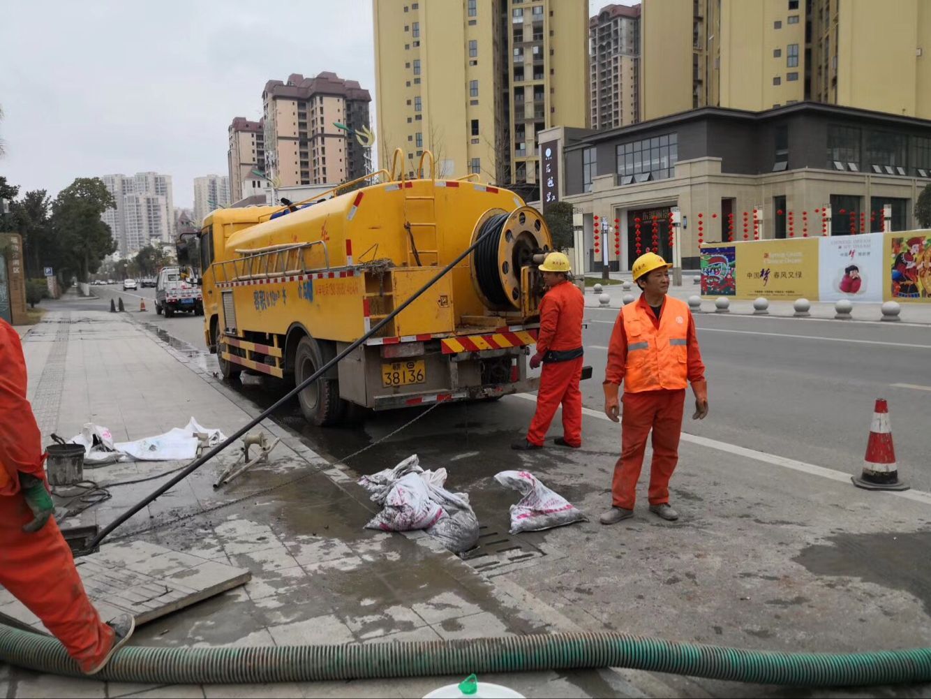 长阳排污管道清淤-管道清洗